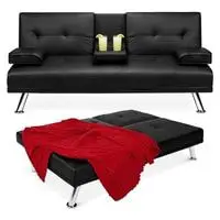 best choice products convertible folding  sofa bed for 
