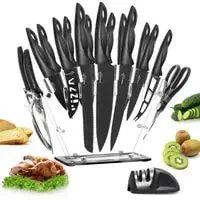 kitchen knife set, 18 pcs coolcook