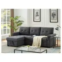 lilola home lucca reversible sofa couch
