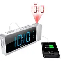 projection alarm clock with amfm radio