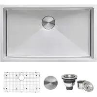 ruvati gauge tight radius kitchen sink stainless steel