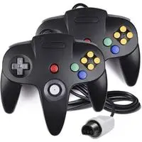 2 pack classic n64 controller, innext n64 wired usb pc