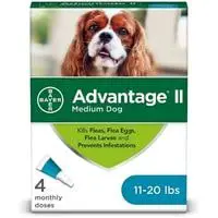 advantage ii 4 dose medium dog flea prevention