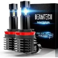 beamtech h11 led bulb, 12000lm 50w