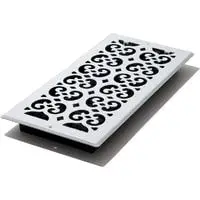 decor grates s614w wh wallceiling register