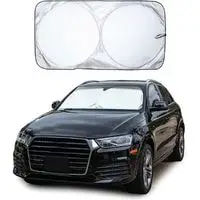 econour car windshield sun shade with storage pouch
