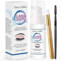 eyelash extension cleanser kit with lashes makeup