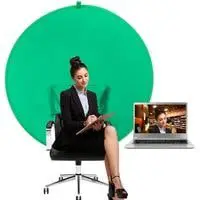 green screen chair webcam background