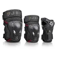 jbm adult bmx bike knee pads and elbow pads