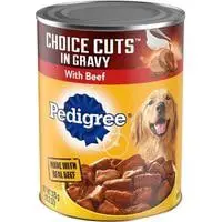 pedigree choice cuts in gravy adult canned