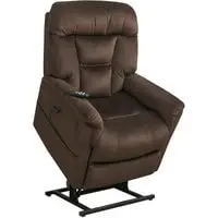 pulaski dark brown dual motor fabric lift chair
