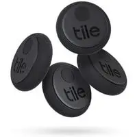 tile sticker (2020) 4 pack small, adhesive bluetooth tracker