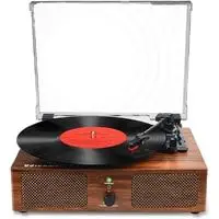 record player with bluetooth speakers