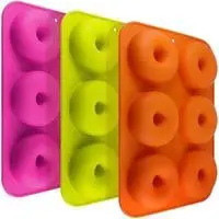 3 pack silicone donut molds,
