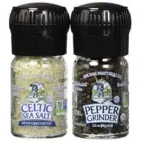 celtic sea salt organic peppercorn and light grey