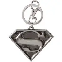 dc superman logo pewter keyring, 2''