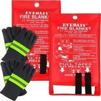everlit [2 pack] fire blanket