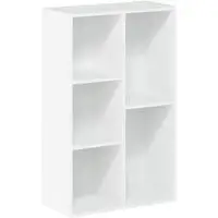 furinno 5 cube open shelf, white