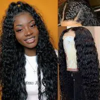 glueless lace front wigs deep