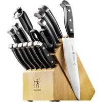 henckels statement kitchen knife set with block, 15 pc,