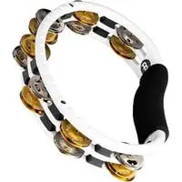 meinl percussion handheld synthetic tambourine, white,