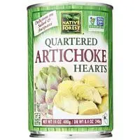 native forest artichoke hearts, quartered, 14 ounces