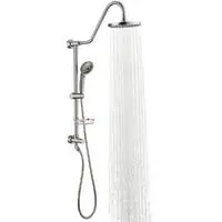 shower system with 8 rain shower head