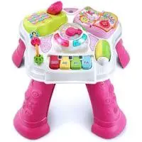 vtech sit to stand learn & discover table, pink