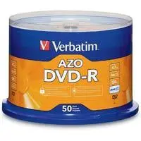verbatim dvd r blank discs azo dye