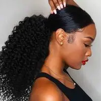 vigorous curly ponytail extension